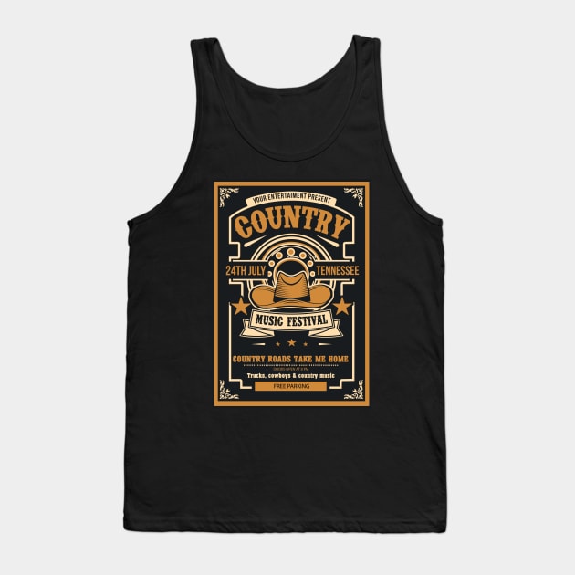 Country Music Tank Top by Genuine Vintage